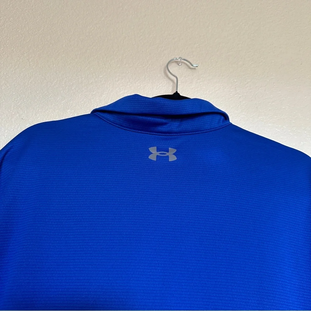 Under Armour‎ Royal Blue Polo Sz XL Men’s Tech - Picture 4 of 5